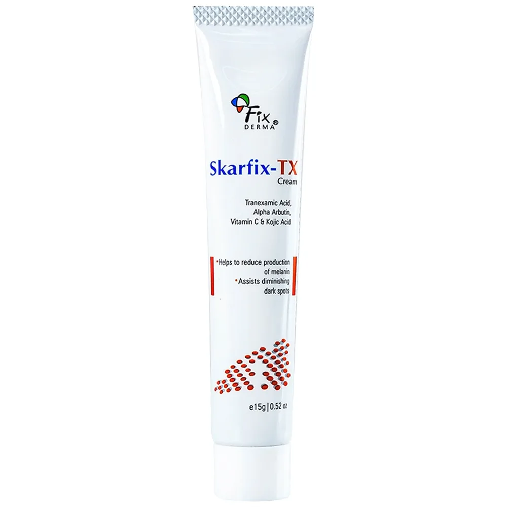 Hình ảnh Kem Fixderma Skarfix-TX Cream hỗ trợ làm mờ vết thâm, đốm đen, nám (15g)