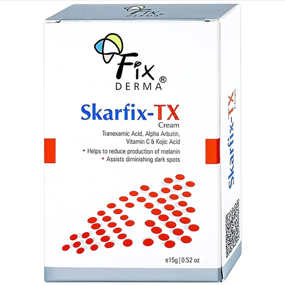 Hình ảnh Kem Fixderma Skarfix-TX Cream hỗ trợ làm mờ vết thâm, đốm đen, nám (15g)