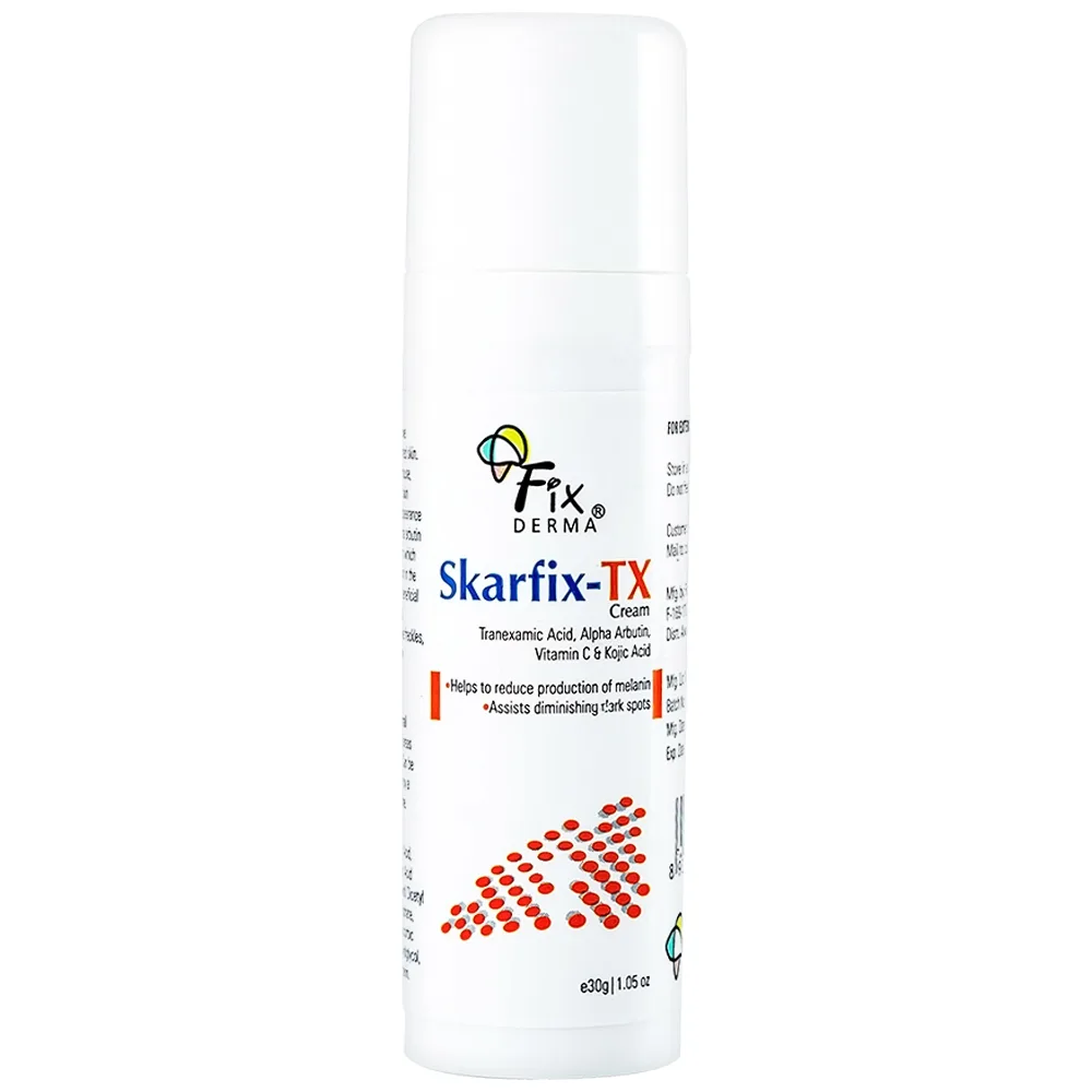 Hình ảnh Kem Fixderma Skarfix-TX Cream hỗ trợ làm mờ vết thâm, đốm đen, nám (30g)