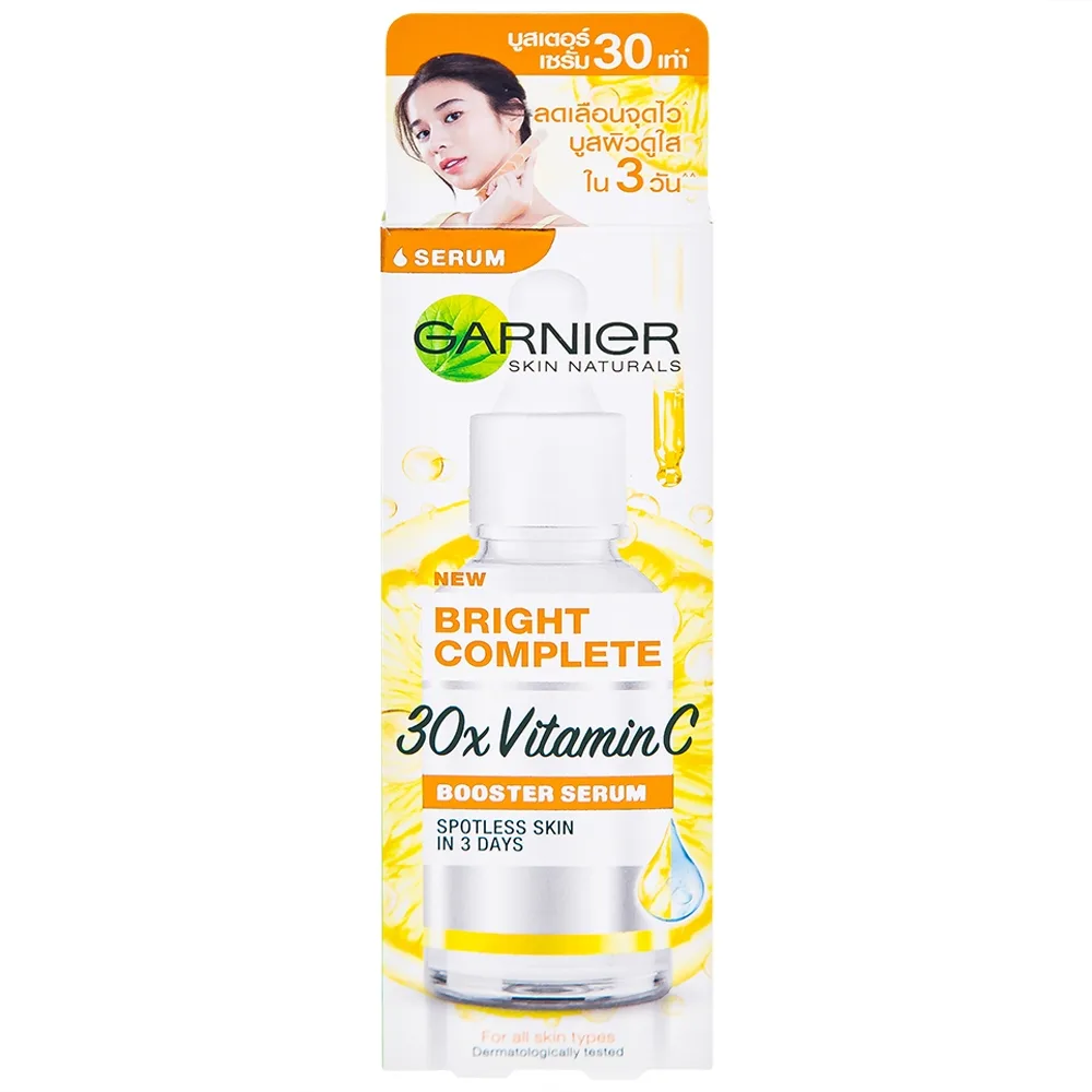 Hình ảnh Tinh chất dưỡng sáng da Garnier Skin Naturals Bright Complete 30x Vitamin C Booster Serum (30ml)