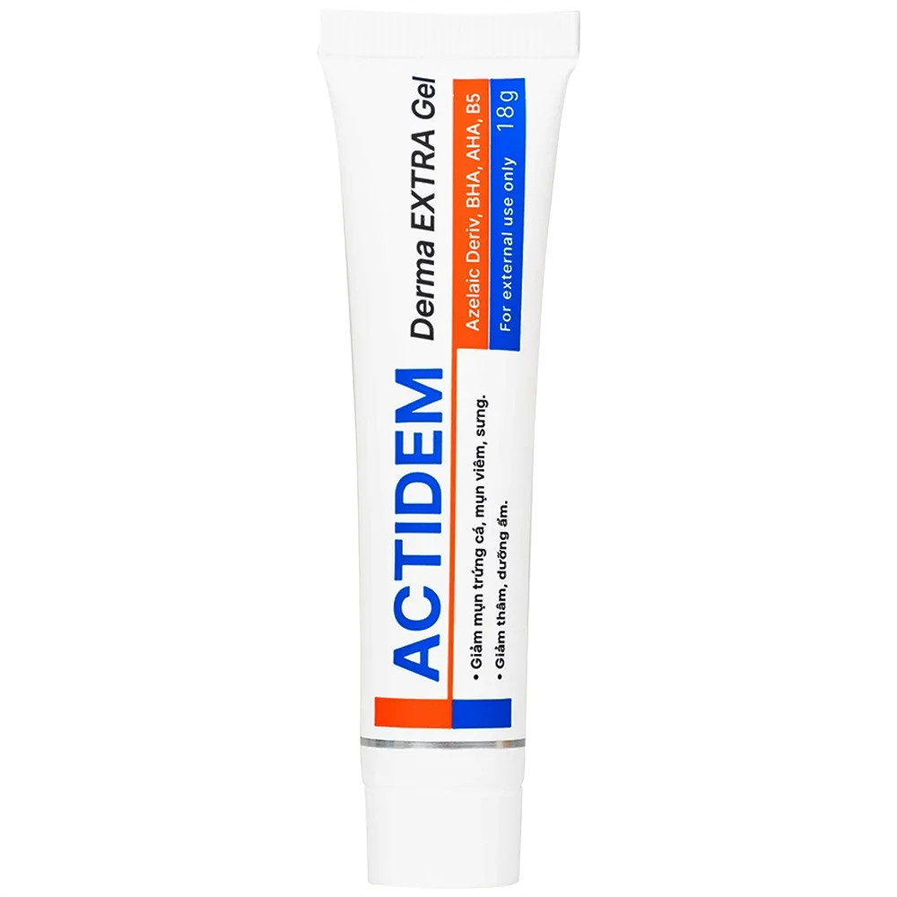 Hình ảnh Kem bôi da Actidem Derma Extra Gel 18g ngăn ngừa mụn, dưỡng da và hạn chế thâm sau mụn