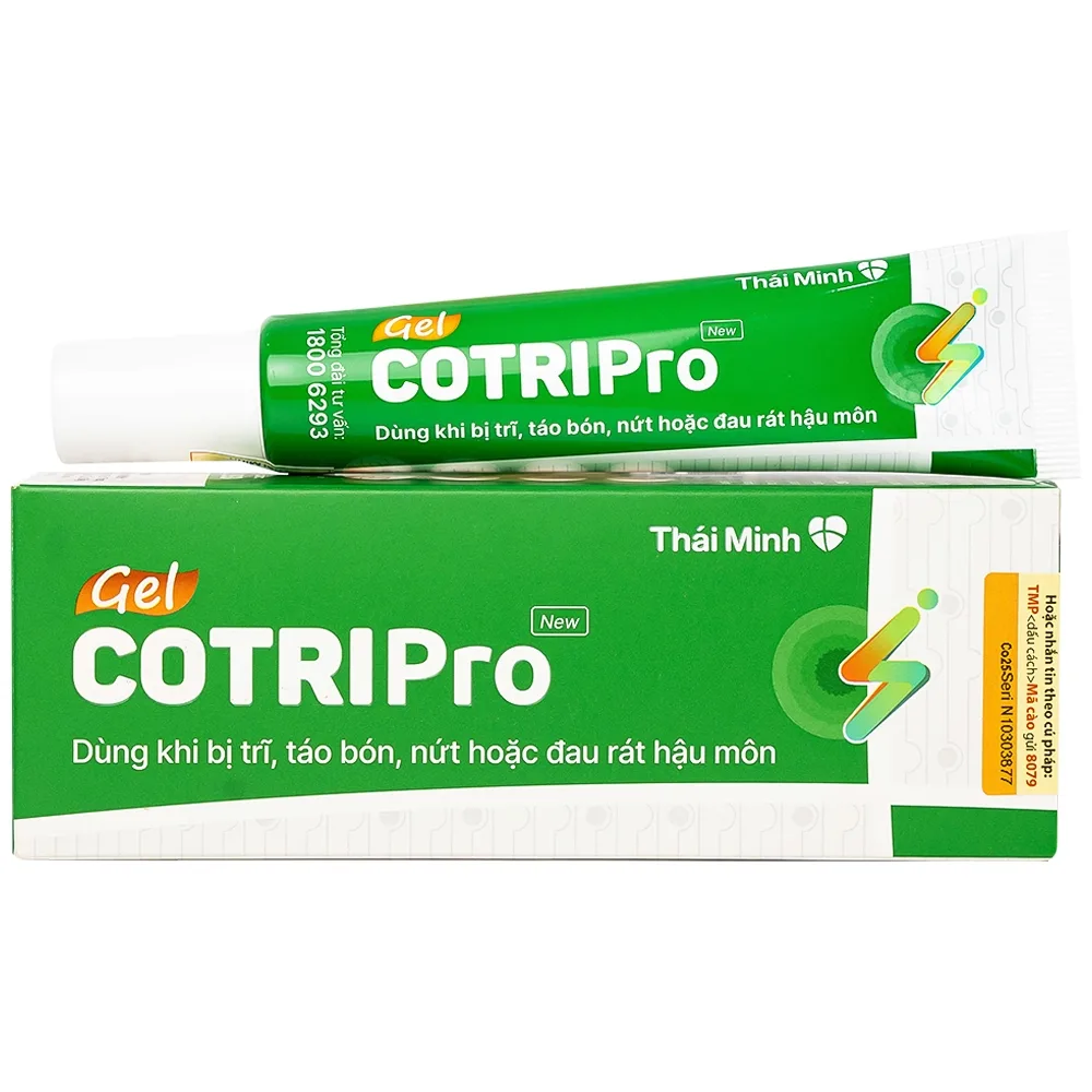 Hình ảnh Gel bôi trĩ Cotripro giảm đau và làm dịu mát (25g)