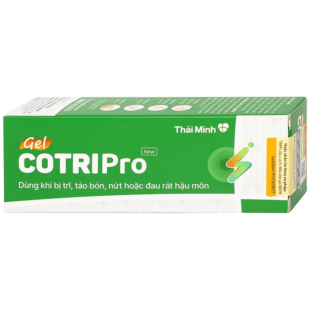 Hình ảnh Gel bôi trĩ Cotripro giảm đau và làm dịu mát (25g)
