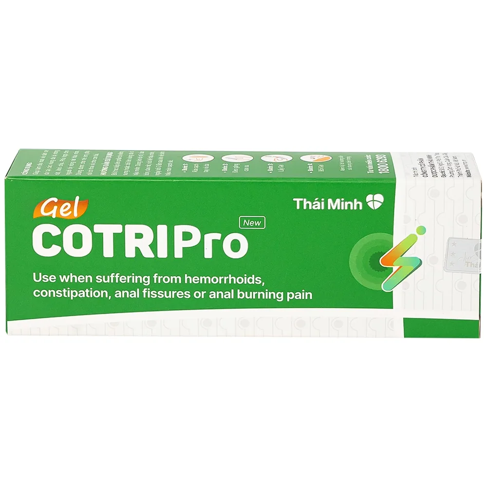 Hình ảnh Gel bôi trĩ Cotripro giảm đau và làm dịu mát (25g)