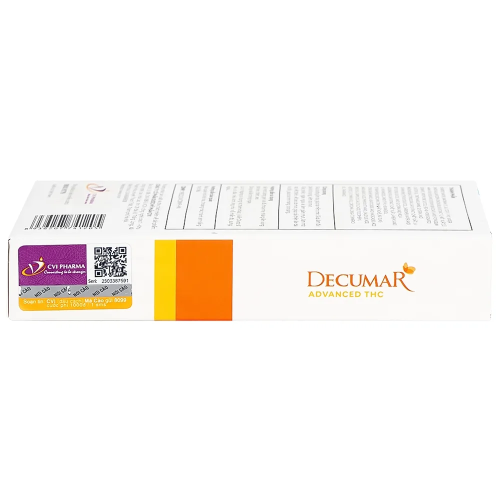 Hình ảnh Gel chấm mụn, mờ thâm Decumar Advance THC 20g dưỡng ẩm da, da mềm, mịn