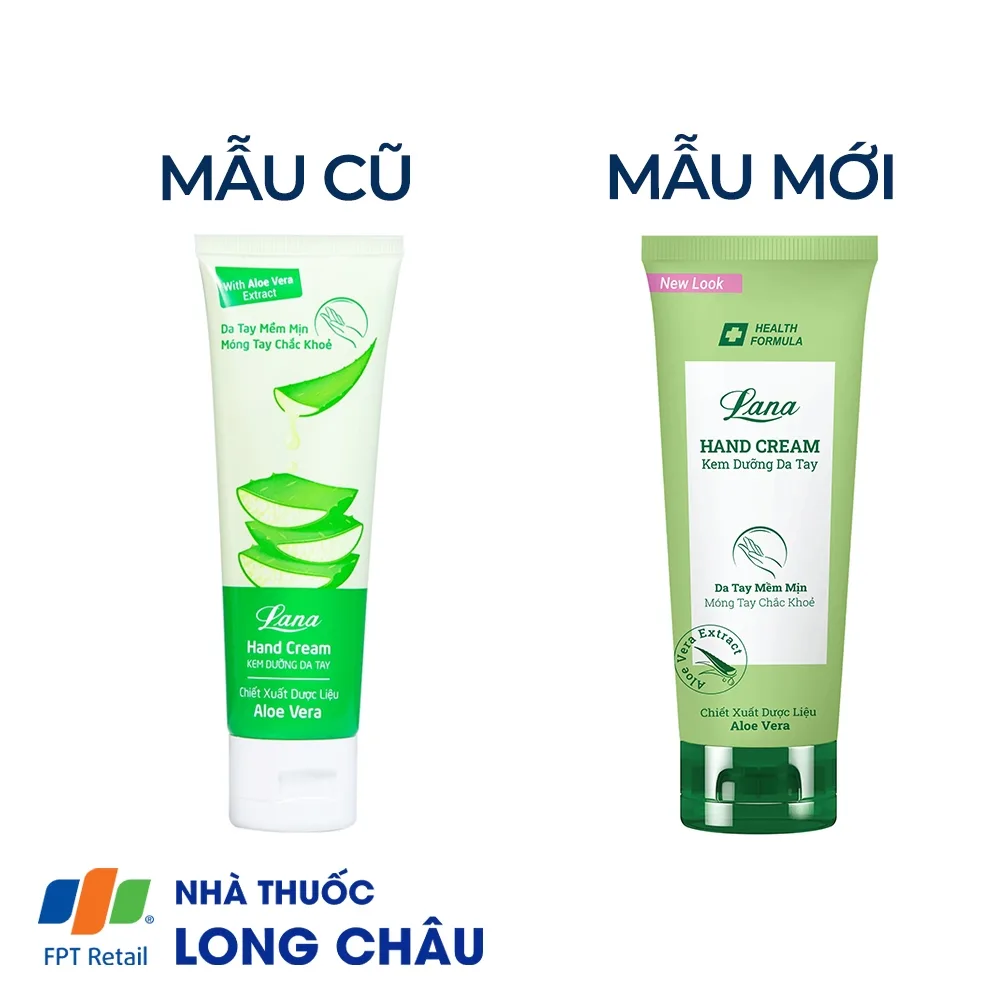 Hình ảnh Kem dưỡng da tay Lana Hand Cream giảm nhăn da, đồi mồi, ngứa, nứt nẻ da tay (80g)
