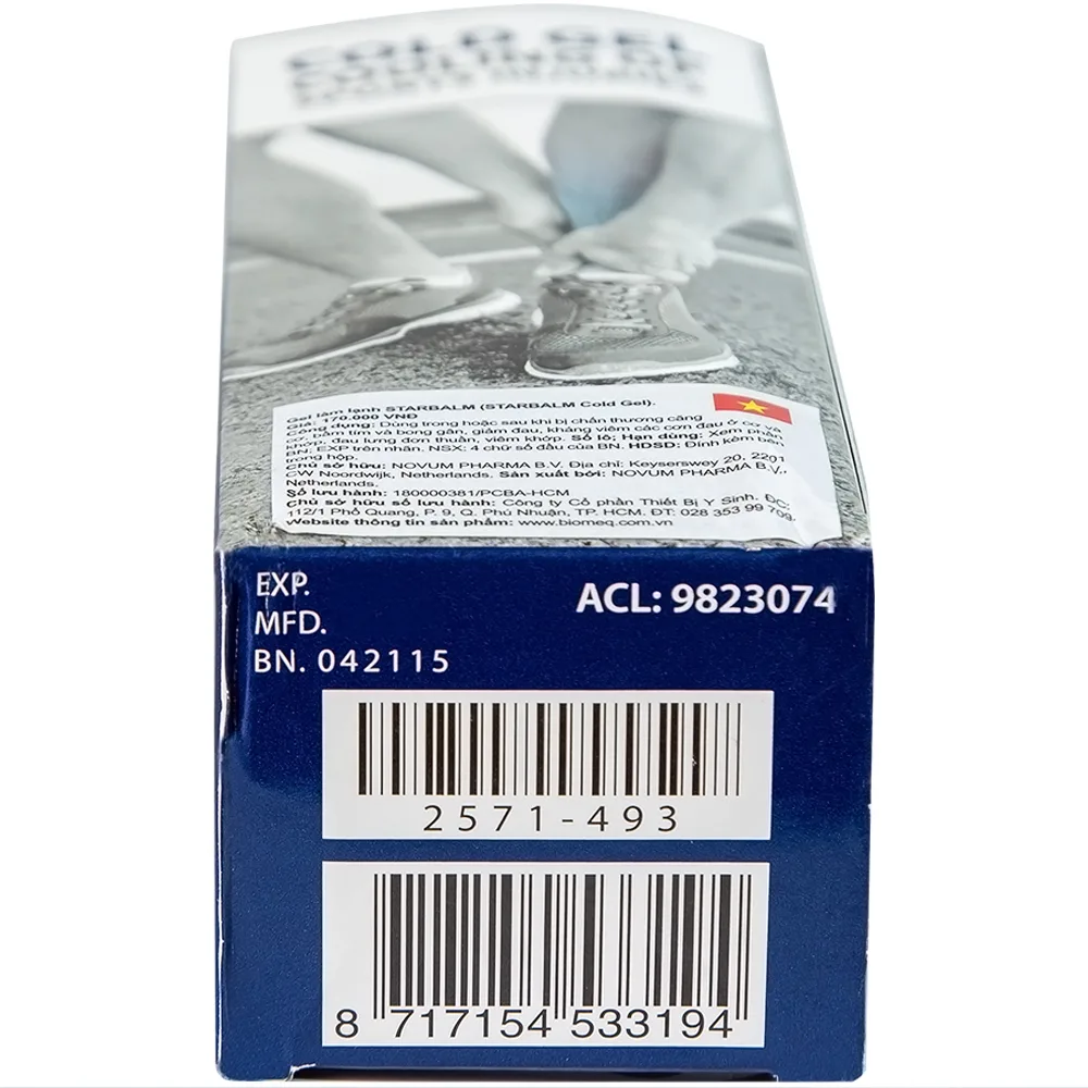 Hình ảnh Gel làm lạnh Starbalm Cold Gel điều trị chấn thương căng cơ, bầm tím và bong gân (100ml)