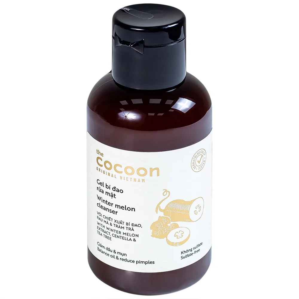 Hình ảnh Gel bí đao rửa mặt Cocoon sạch sâu da, loại bỏ mọi bụi bẩn (140ml)