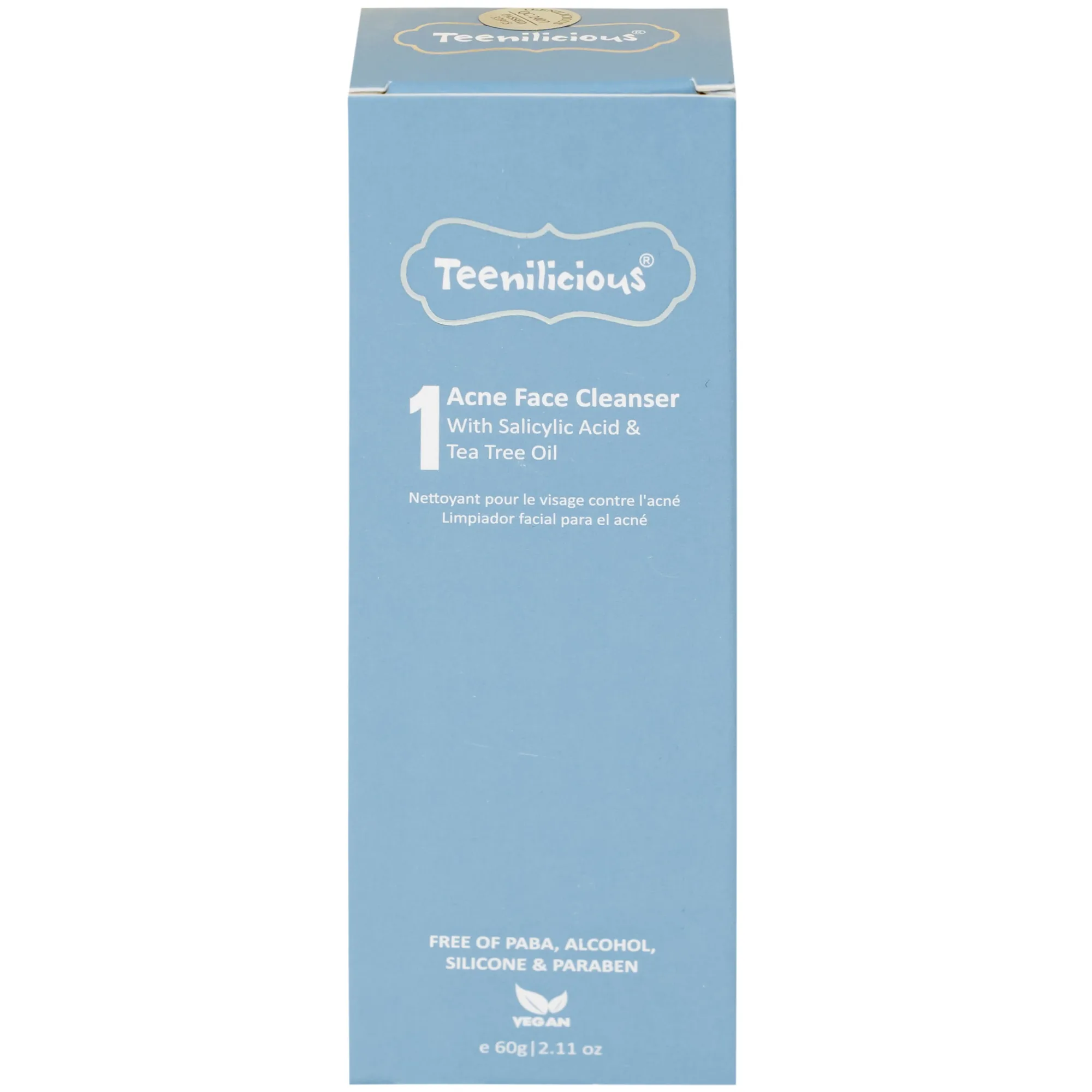 Hình ảnh Gel rửa mặt ngừa mụn, sạch bã nhờn Teenilicious 60g