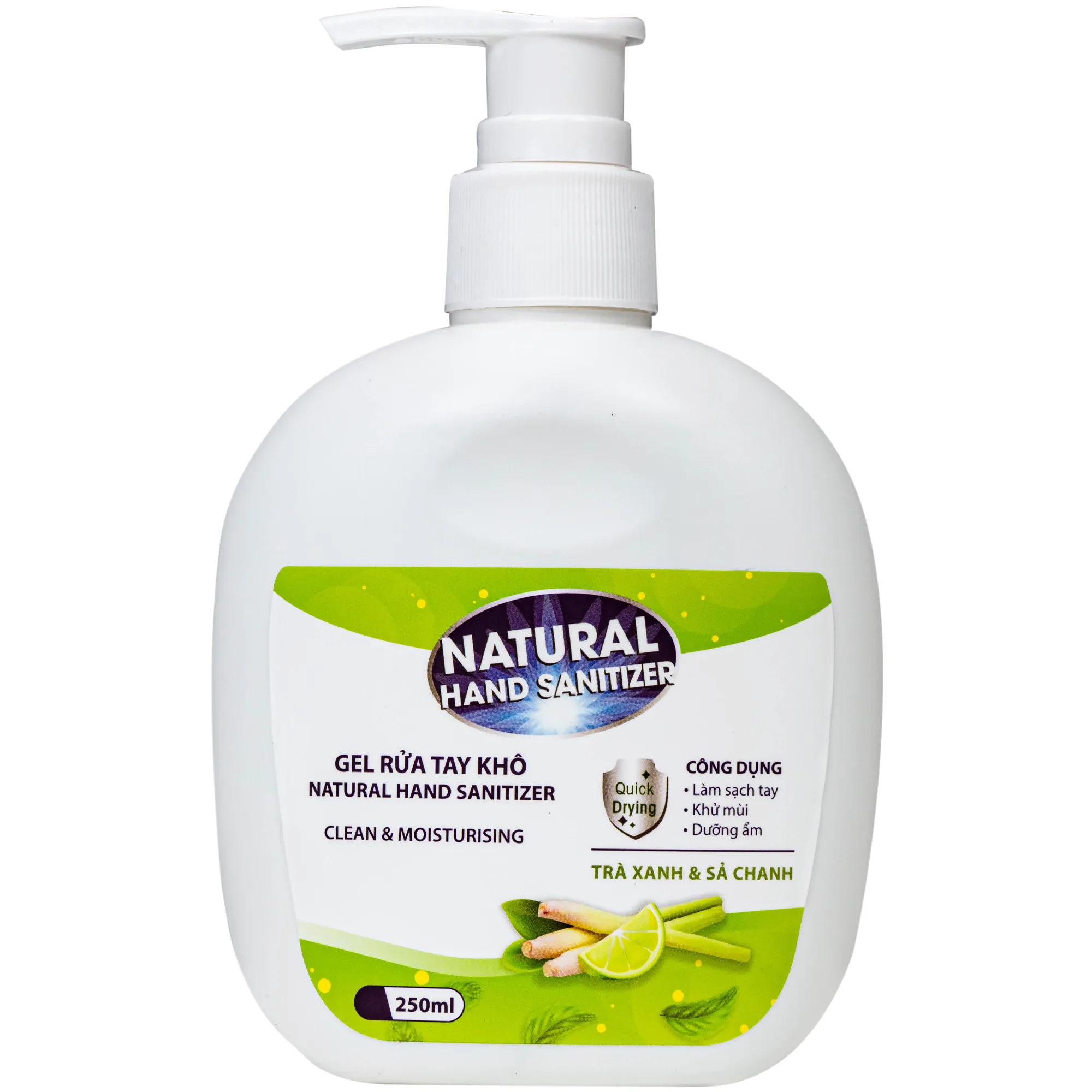 Hình ảnh Gel rửa tay khô Natural Hand Sanitizer sát khuẩn, làm sạch tay (250ml)