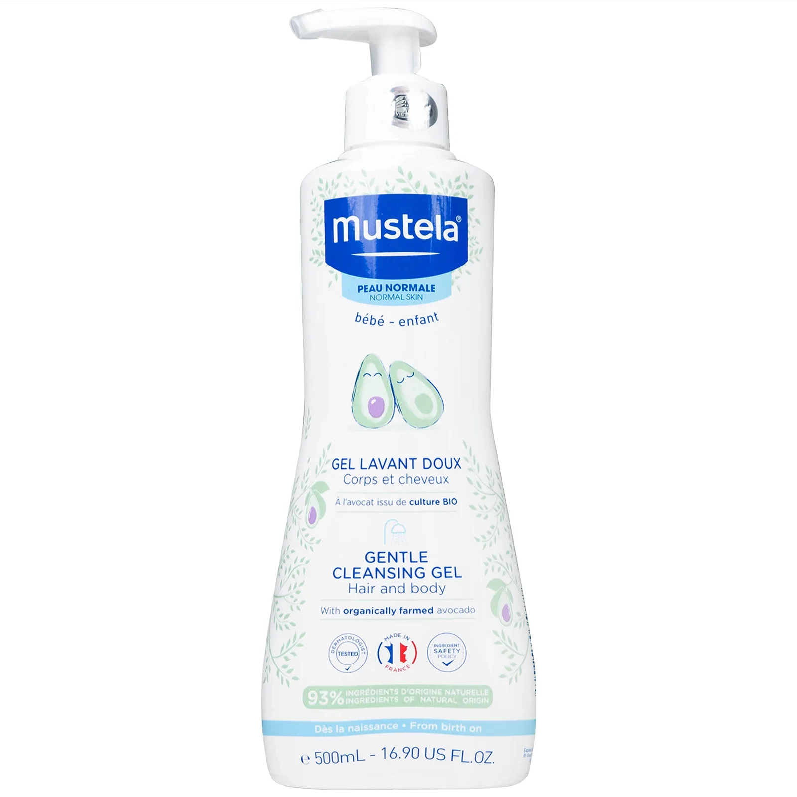Hình ảnh Gel tắm gội trẻ em Mustela Gentle Cleansing Gel Lavant Doux 500ml