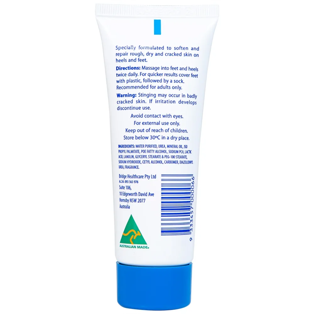 Hình ảnh Kem Heel Balm Bridge Healthcare làm mềm, phục hồi da thô ráp, khô, nứt nẻ ở gót chân và bàn chân (75g)