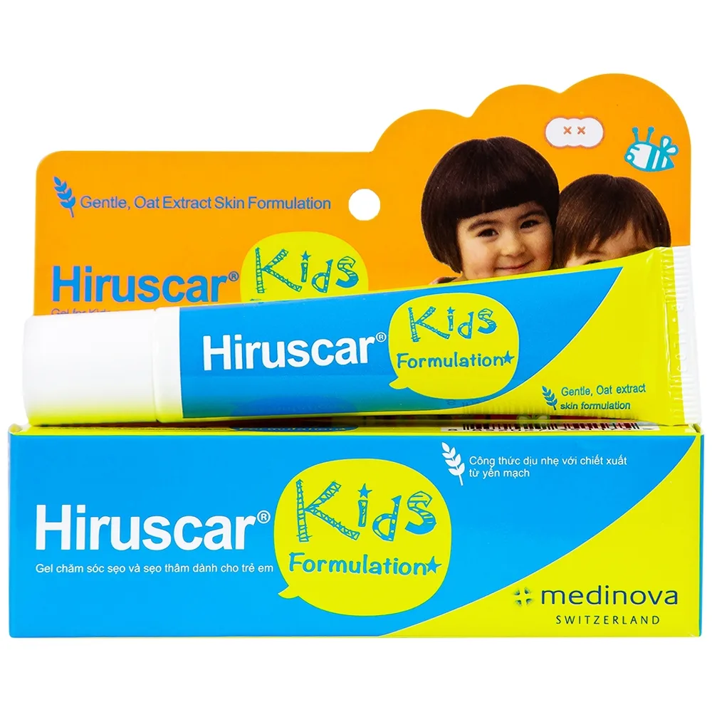 Hình ảnh Gel Hiruscar Kids Medinova giúp sẹo mờ dần, phẳng và mềm hơn (10g)