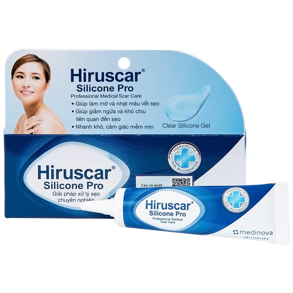 Hình ảnh Kem bôi dạng gel Hiruscar Silicone Pro Medinova mờ sẹo, giảm ngứa và khó chịu liên quan đến sẹo (10g)