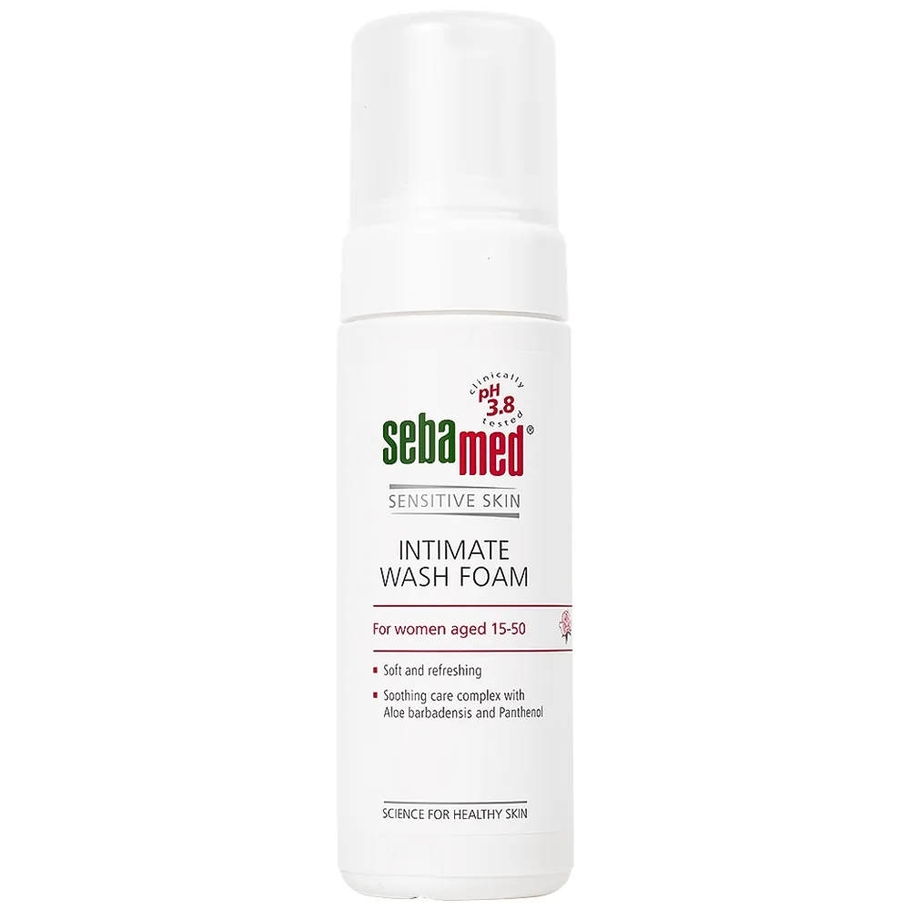 Hình ảnh Dung dịch vệ sinh phụ nữ Intimate Wash Foam Sebamed giúp làm sạch dịu nhẹ đa vùng kín, giúp ngăn mùi hôi (200ml)