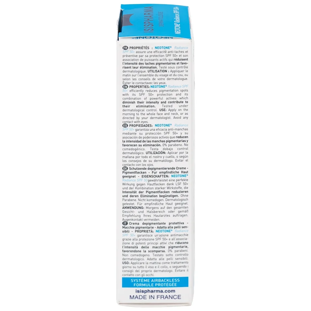 Hình ảnh Kem chống nắng Isis Pharma Neotone Radiance SPF 50+ dưỡng trắng, mờ nám, phục hồi da (30ml)