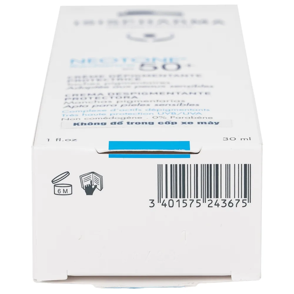 Hình ảnh Kem chống nắng Isis Pharma Neotone Radiance SPF 50+ dưỡng trắng, mờ nám, phục hồi da (30ml)