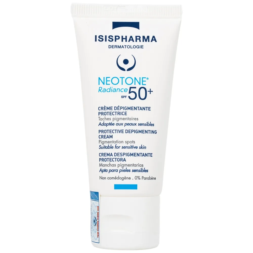 Hình ảnh Kem chống nắng Isis Pharma Neotone Radiance SPF 50+ dưỡng trắng, mờ nám, phục hồi da (30ml)