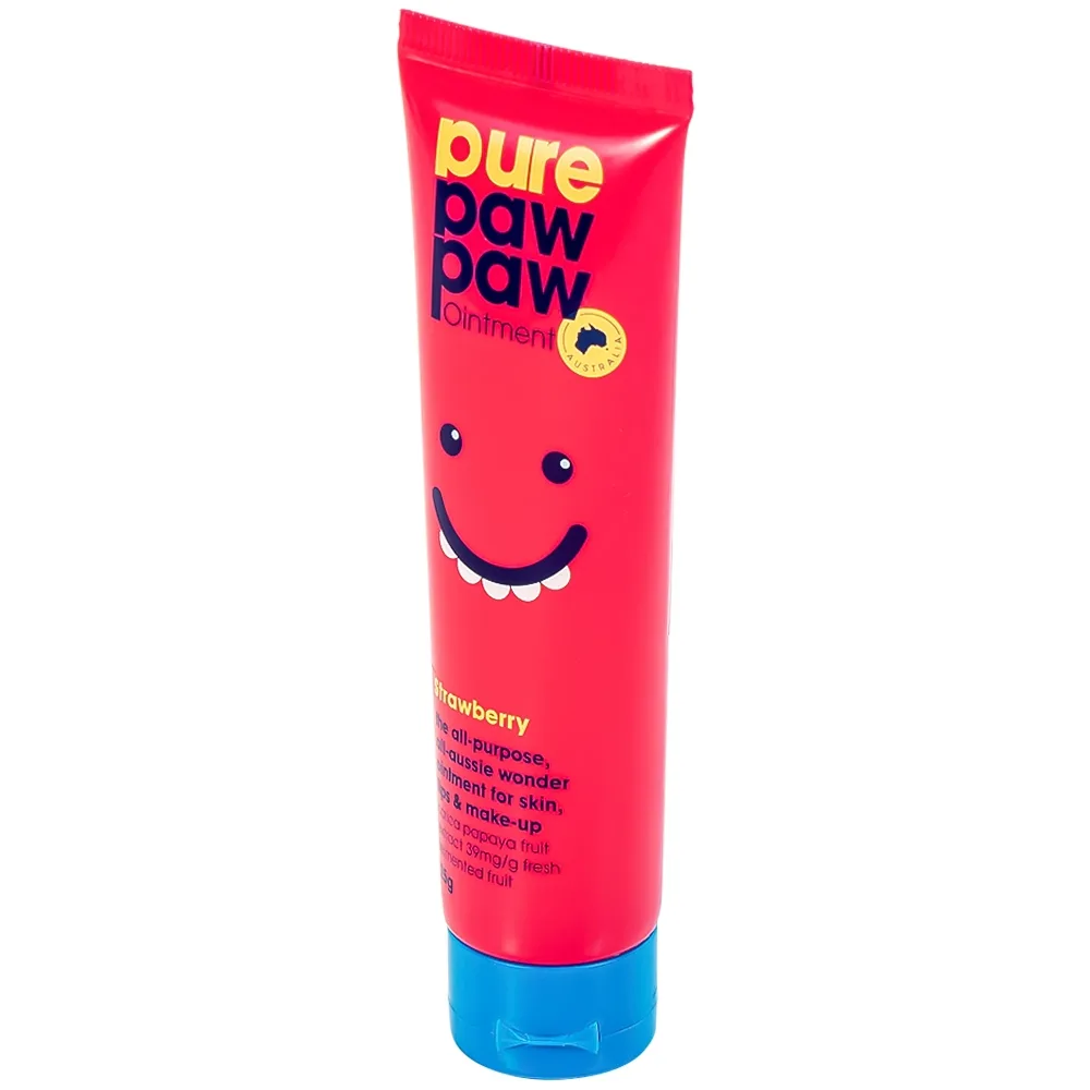 Hình ảnh Kem Pure Paw Paw Ointment hương dâu giúp dưỡng ẩm, giảm nứt nẻ, trị bỏng, côn trùng cắn (25g)