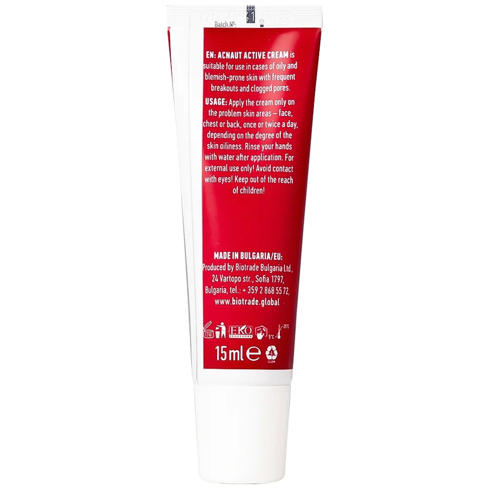 Hình ảnh Kem chấm mụn Acnaut Active Cream 15ml Biotrade giảm mụn bọc, mụn đầu đen