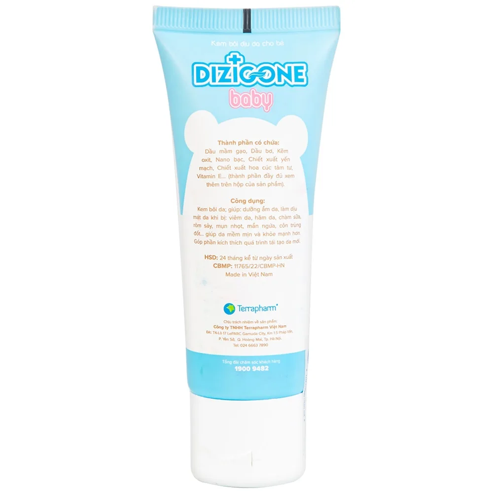 Hình ảnh Kem bôi Dizigone Baby làm dịu da mẩn ngứa, hăm da cho bé (30g)