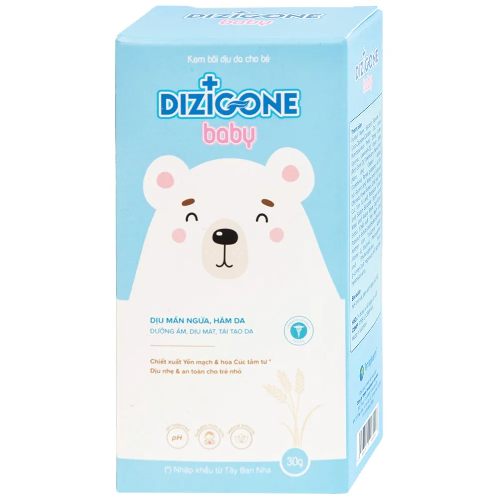 Hình ảnh Kem bôi Dizigone Baby làm dịu da mẩn ngứa, hăm da cho bé (30g)