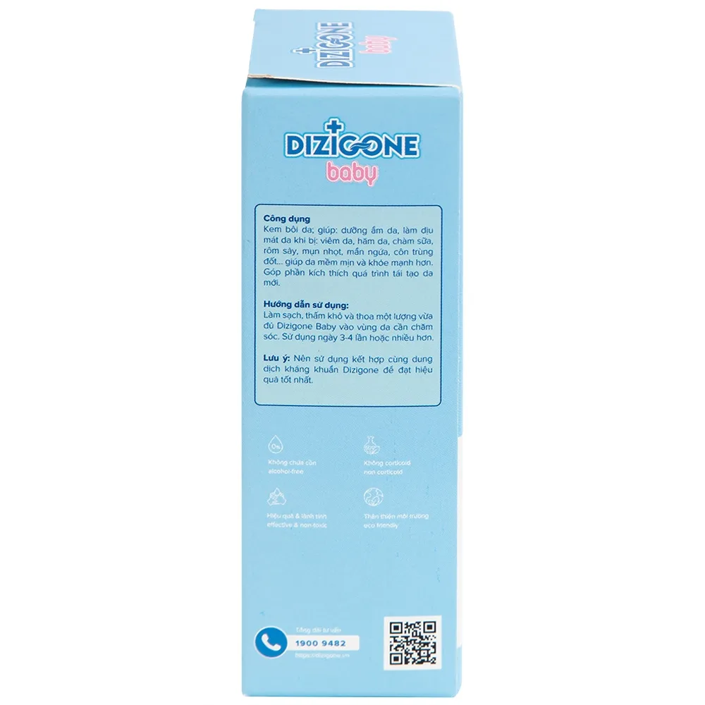 Hình ảnh Kem bôi Dizigone Baby làm dịu da mẩn ngứa, hăm da cho bé (30g)