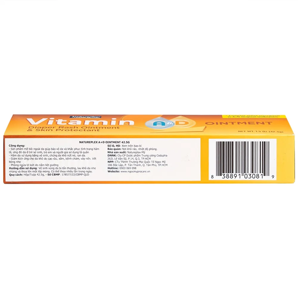 Hình ảnh Kem bôi hăm tã Natureplex A+D Ointment 42.5g