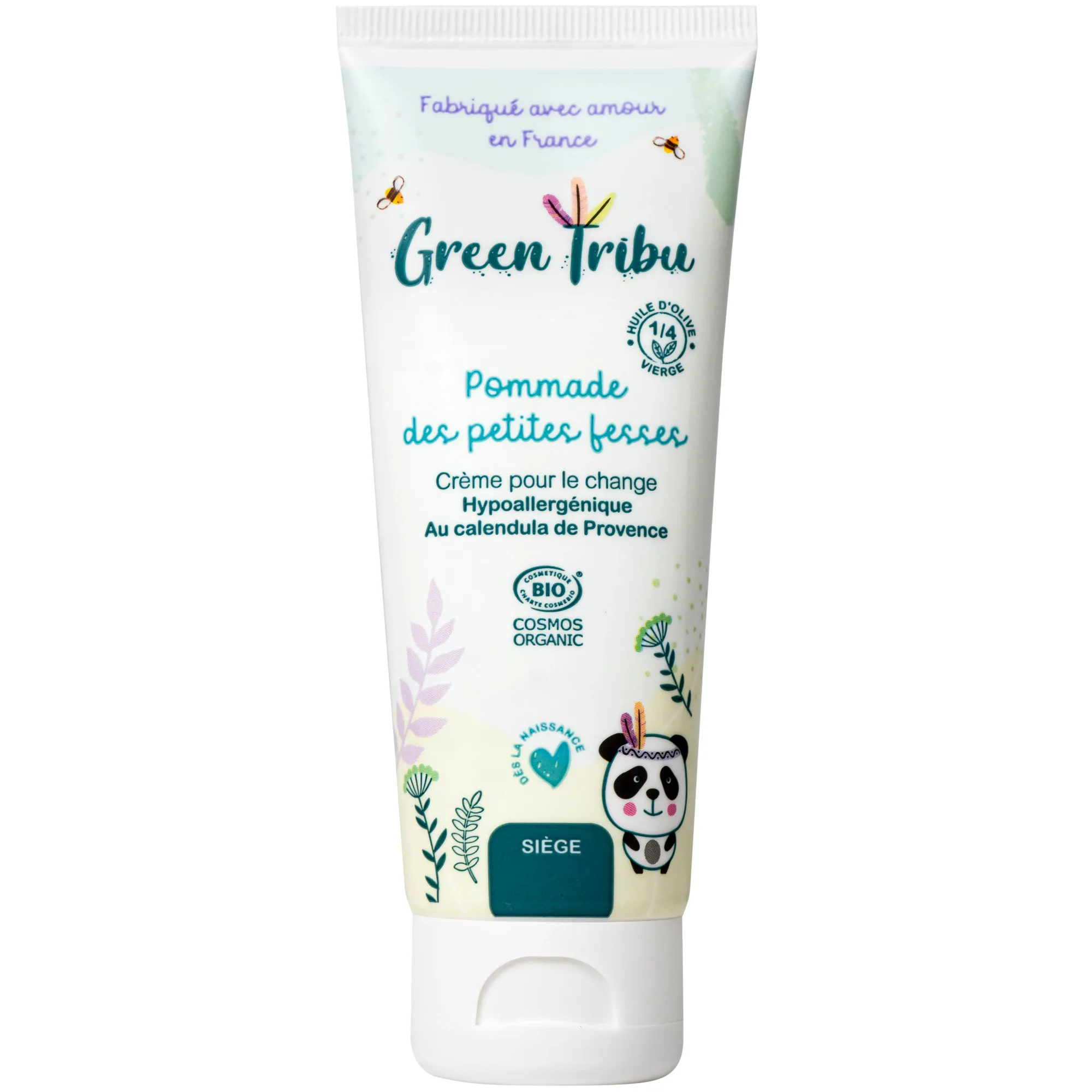 Hình ảnh Kem bôi hữu cơ dịu da, hăm tã cho trẻ sơ sinh và trẻ nhỏ Green Tribu Pommade Des Petites Fesses (75ml)