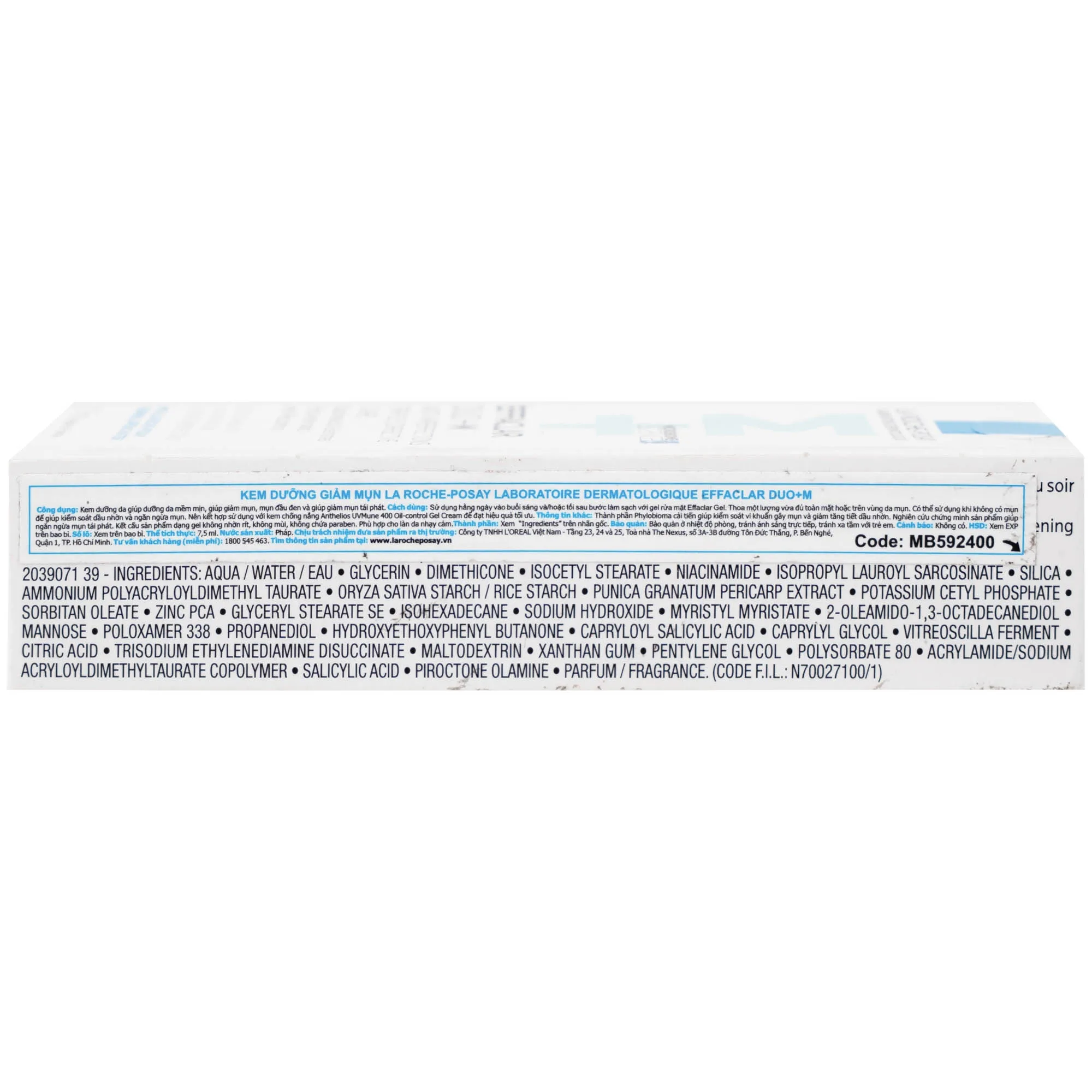 Hình ảnh Kem bôi La Roche-Posay Effaclar Duo+M hỗ trợ giảm mụn (7.5ml)