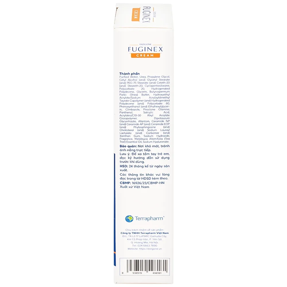 Hình ảnh Kem bôi Fuginex Cream Dizigone 25g Terrapharm giúp làm sạch, kháng khuẩn, làm dịu da