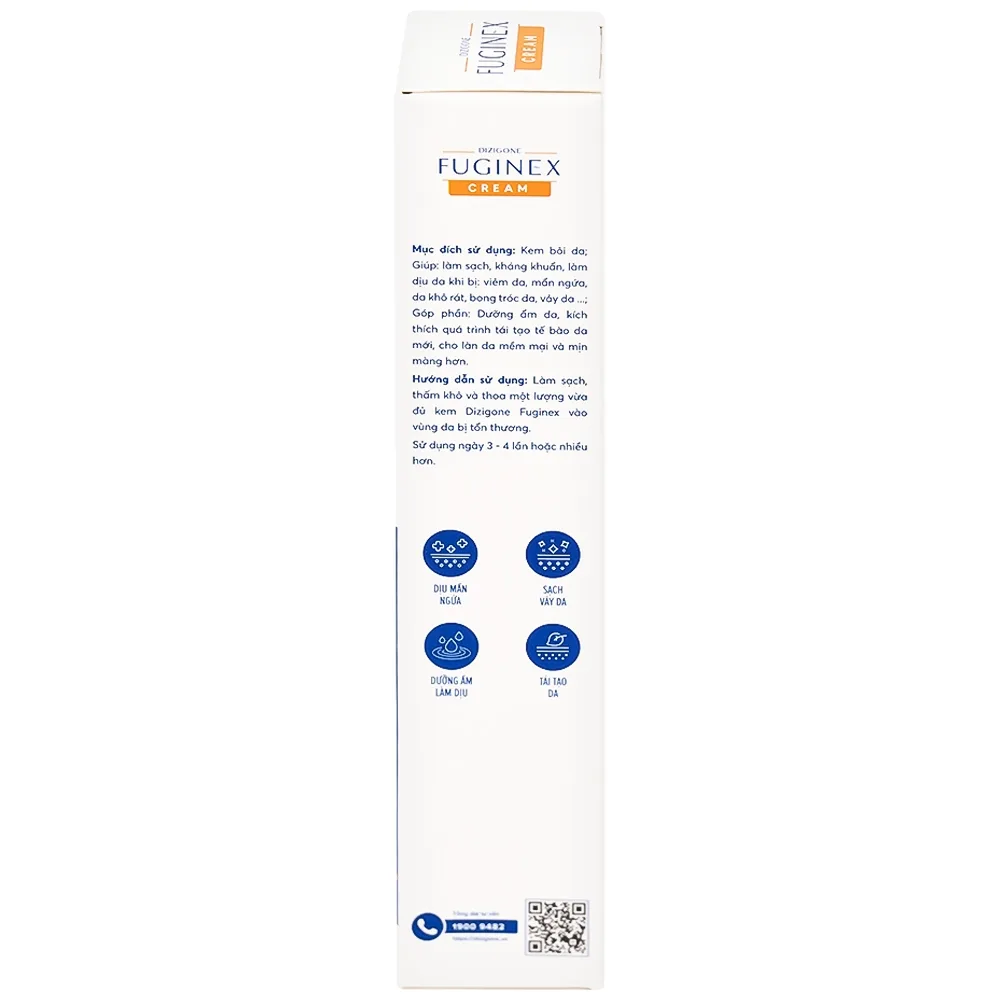 Hình ảnh Kem bôi Fuginex Cream Dizigone 25g Terrapharm giúp làm sạch, kháng khuẩn, làm dịu da