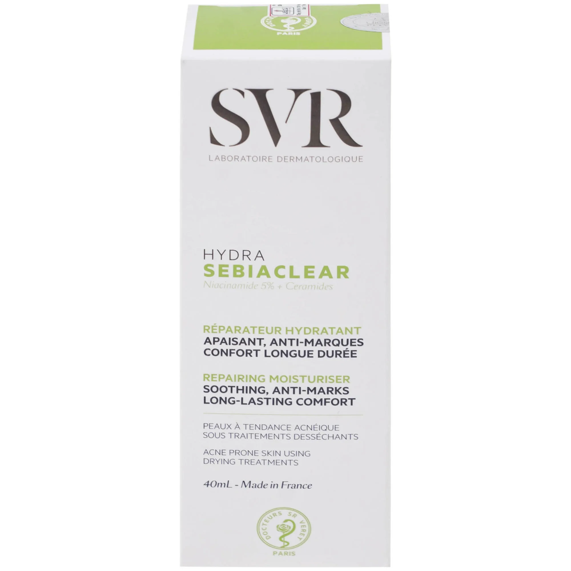 Hình ảnh Kem bôi SVR Sebiaclear Hydra dưỡng ẩm cho da dầu mụn (40ml)