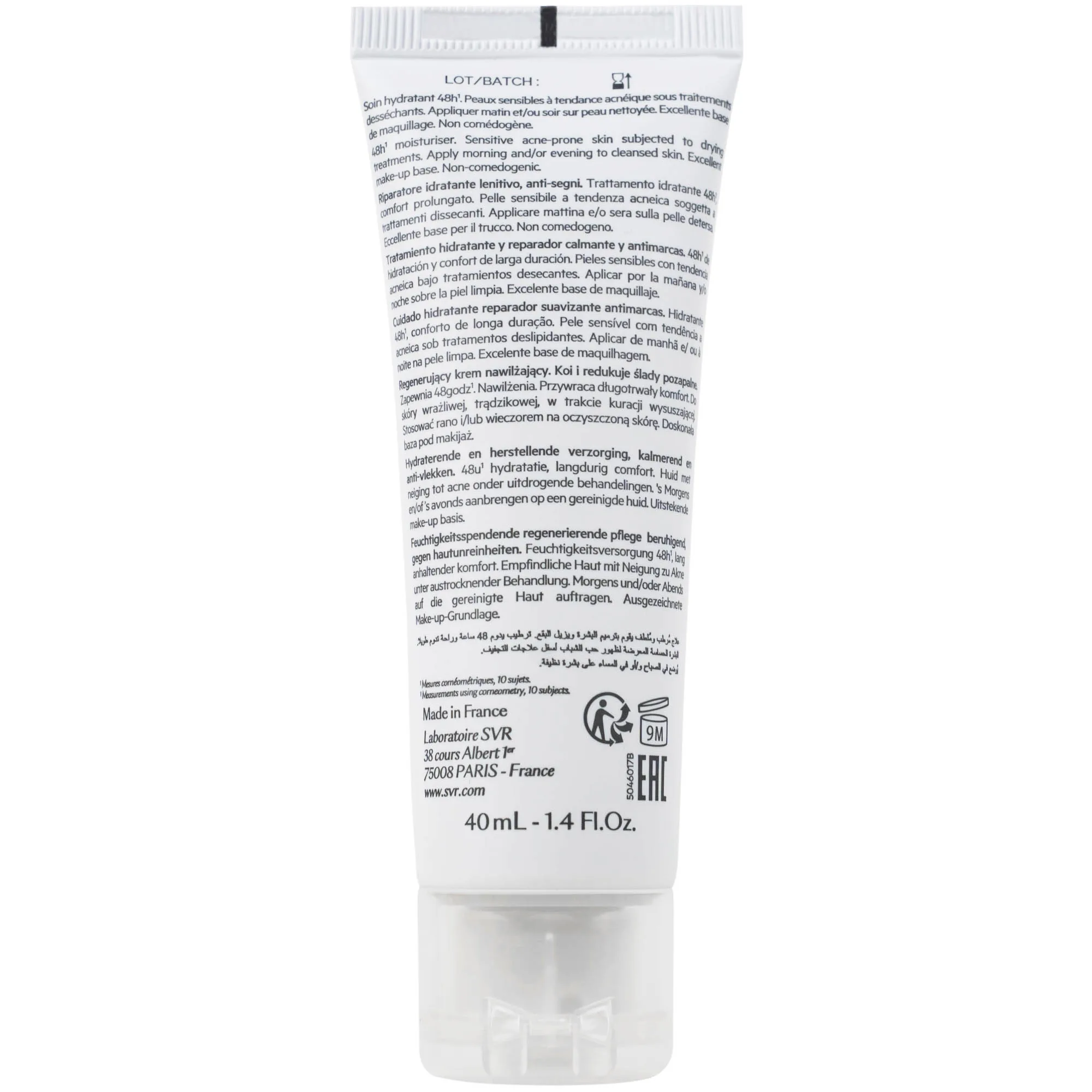 Hình ảnh Kem bôi SVR Sebiaclear Hydra dưỡng ẩm cho da dầu mụn (40ml)