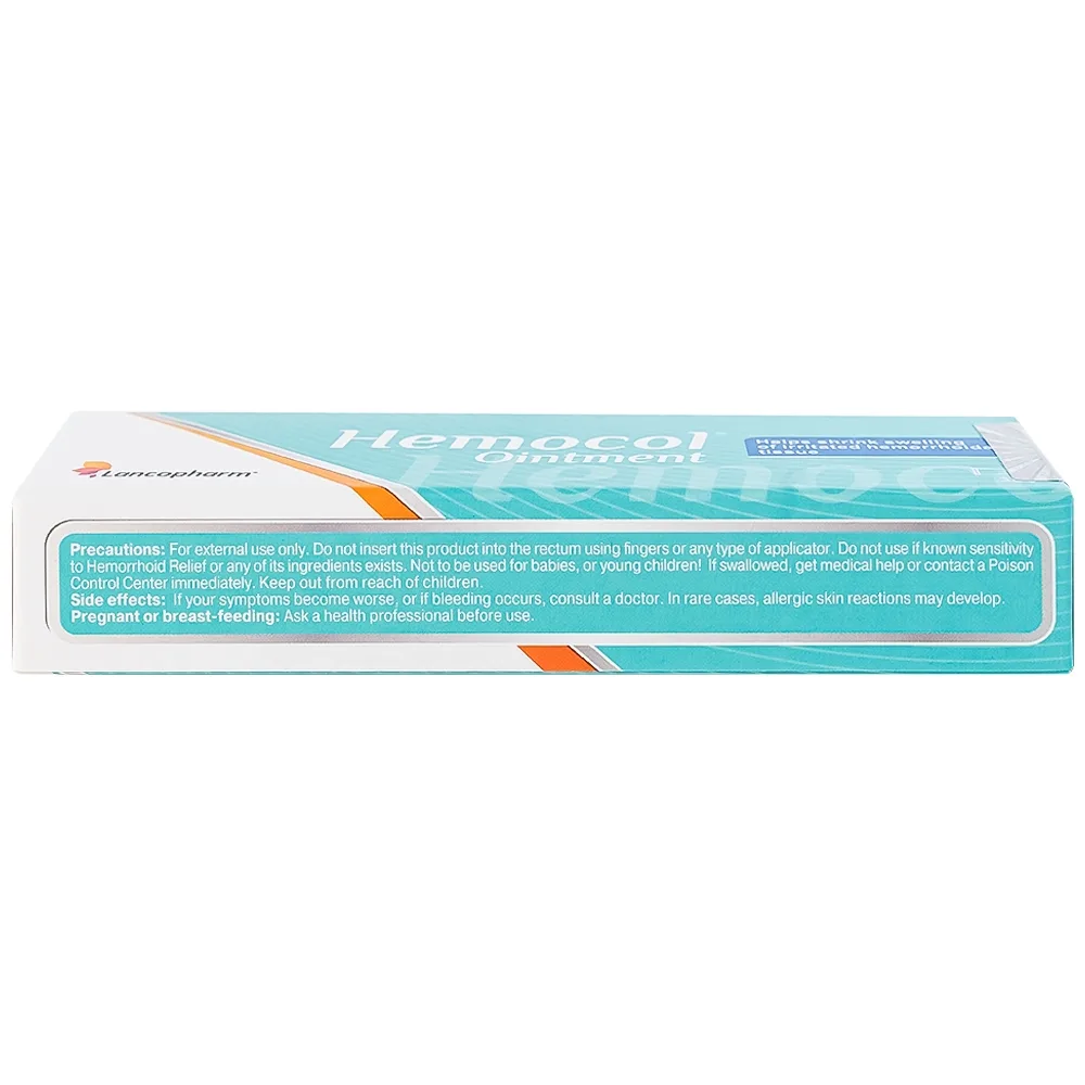 Hình ảnh Kem bôi trĩ Hemocol Ointment Lancopharm hỗ trợ làm dịu, săn, se da vùng bị tổn thương (30g)