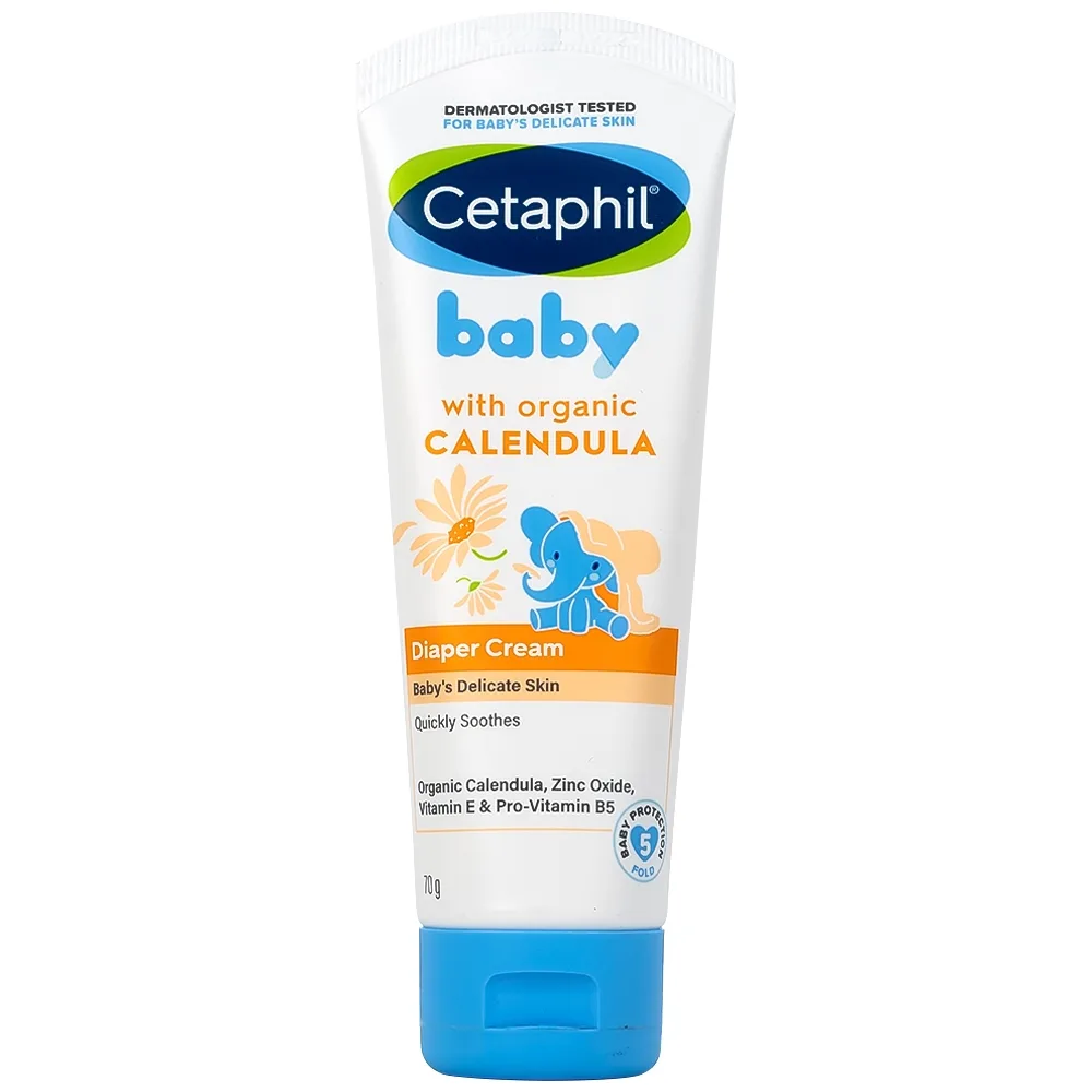 Hình ảnh Kem chống hăm tã Calendula Diaper Cream Cetaphil giúp chăm sóc da và làm dịu hăm tã cho bé (70g)