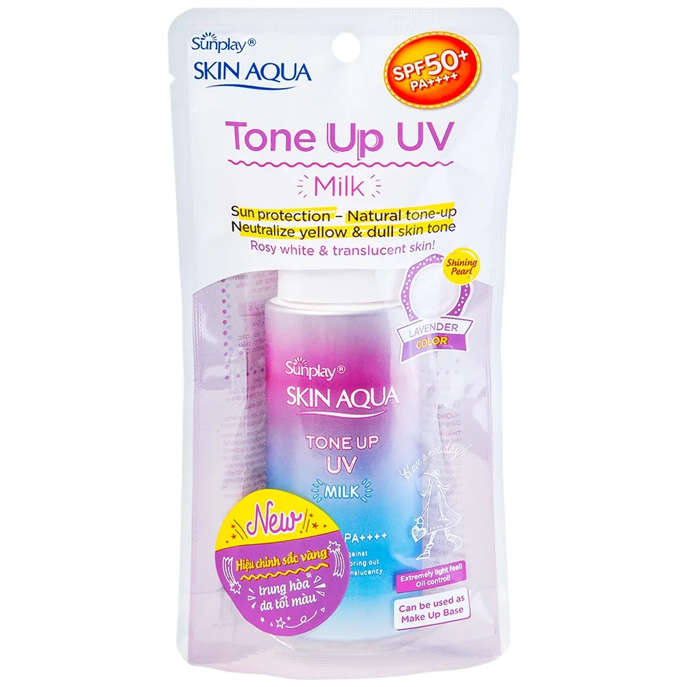 Hình ảnh Sữa chống nắng Sunplay Skin Aqua Tone Up UV SPF50+ PA++++ kiểm soát dầu, dưỡng sáng da (50g)