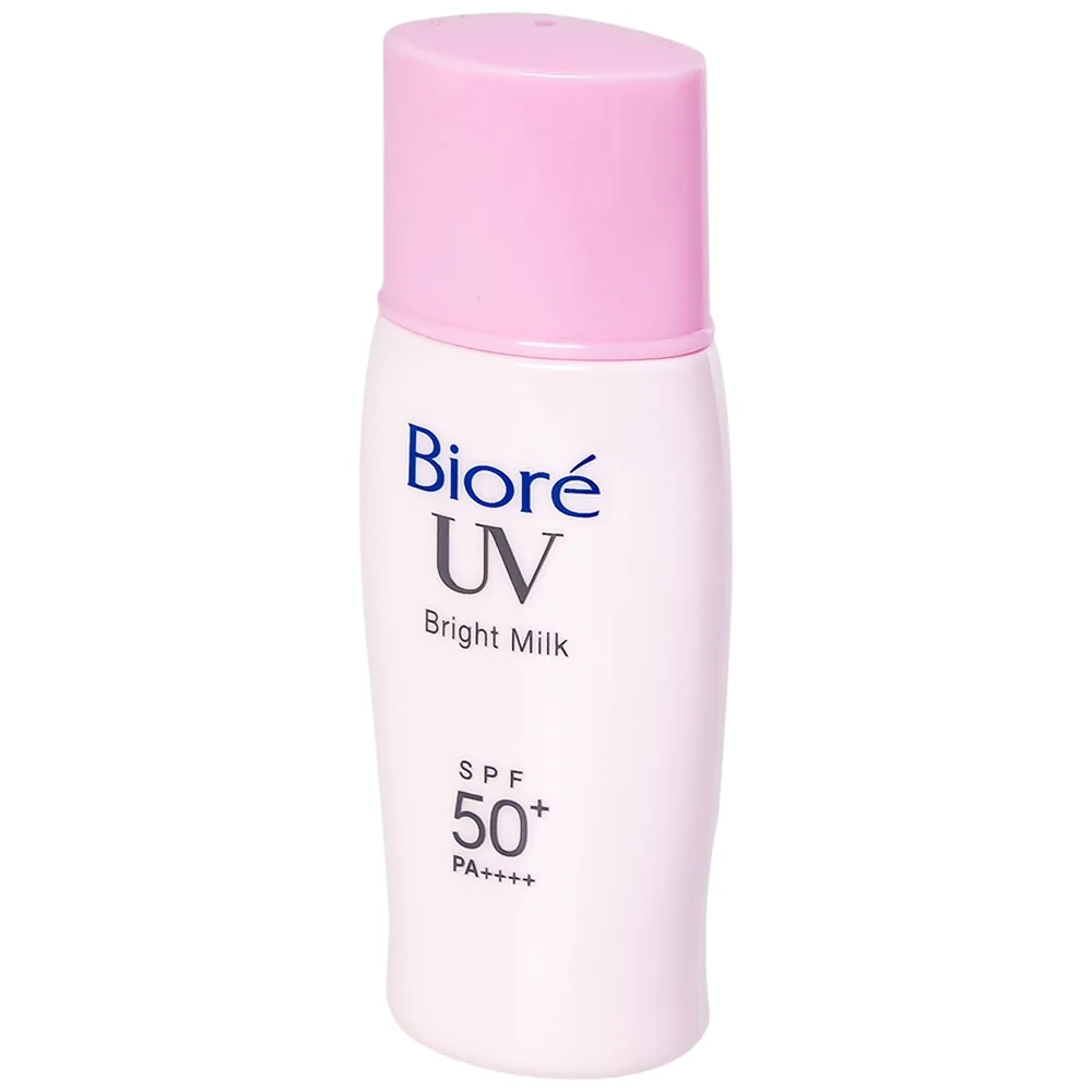 Hình ảnh Sữa chống nắng trang điểm Bioré UV Bright Milk SPF50+ PA++++ nâng tông da sáng hồng tự nhiên cho mặt (30ml)