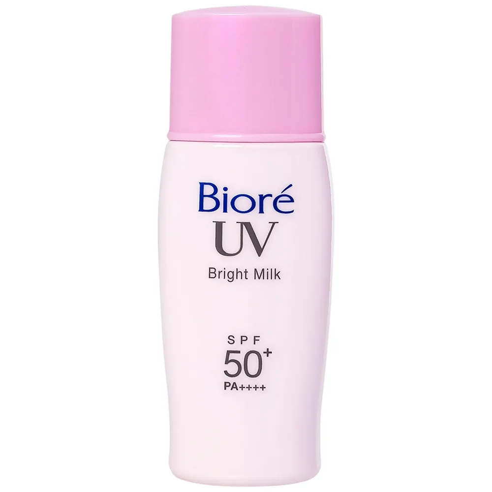 Hình ảnh Sữa chống nắng trang điểm Bioré UV Bright Milk SPF50+ PA++++ nâng tông da sáng hồng tự nhiên cho mặt (30ml)