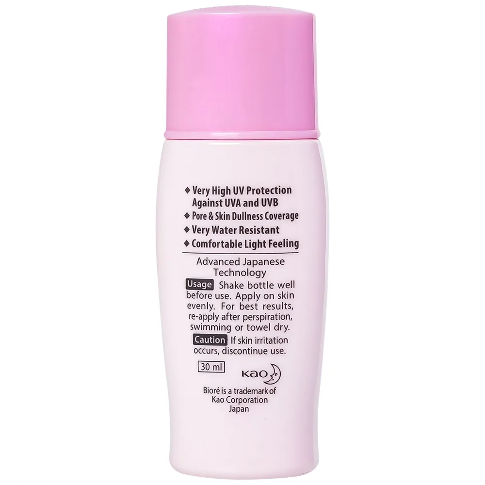 Hình ảnh Sữa chống nắng trang điểm Bioré UV Bright Milk SPF50+ PA++++ nâng tông da sáng hồng tự nhiên cho mặt (30ml)