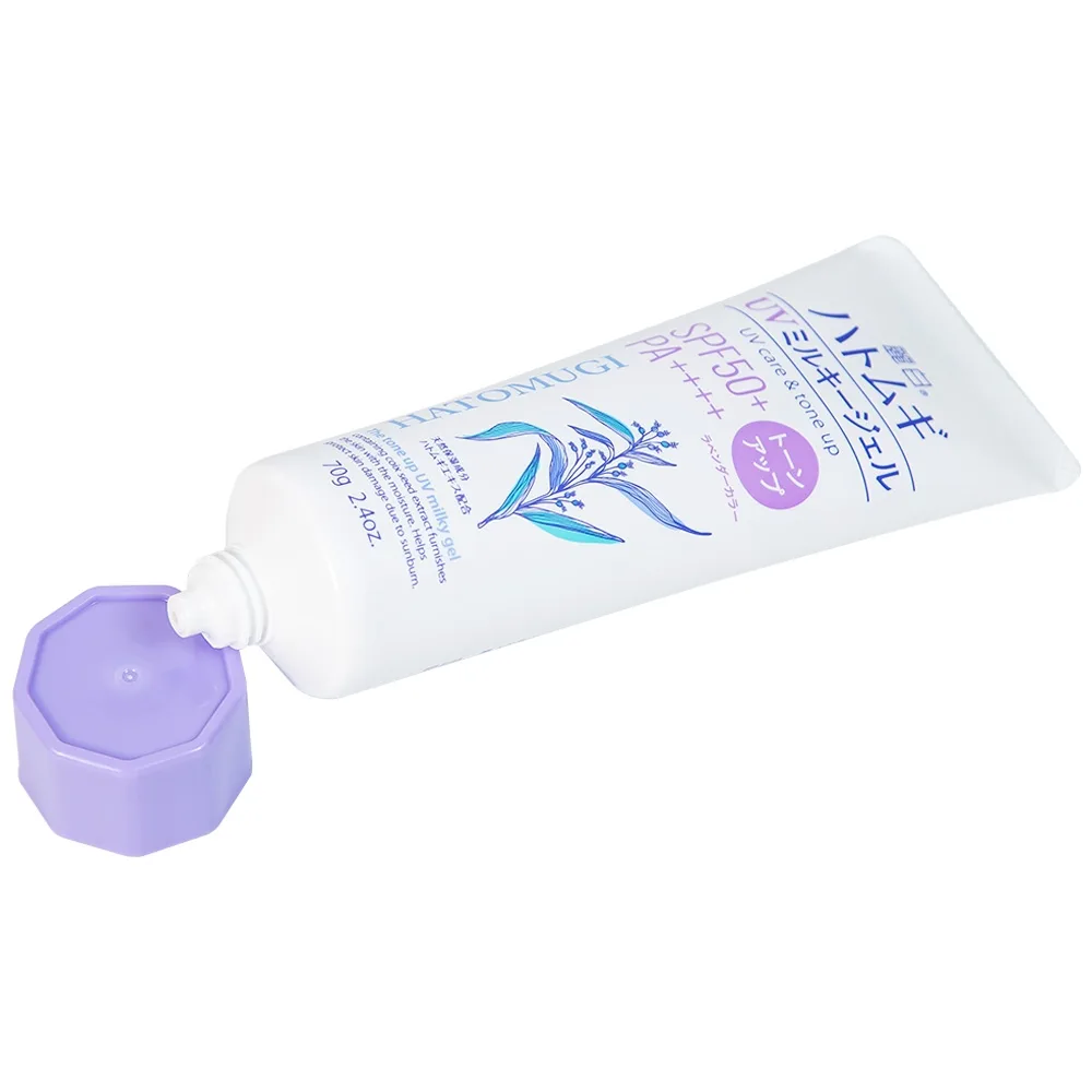 Hình ảnh Kem chống nắng Reihaku Hatomugi Tone Up UV Milky Gel SPF50+ PA++++ nâng tone, dưỡng ẩm da (70g)