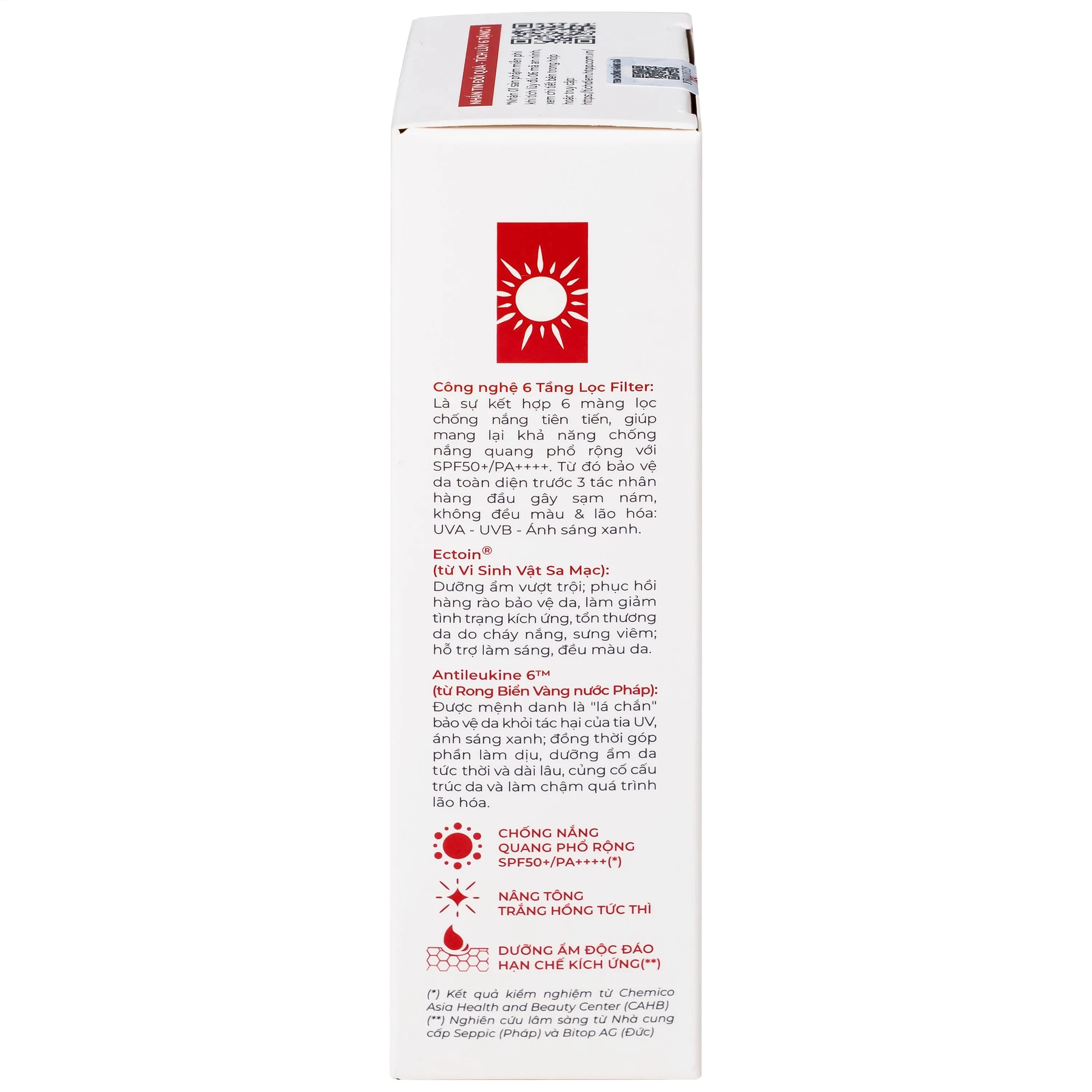 Hình ảnh Kem chống nắng nâng tông nhẹ Sắc Ngọc Khang SPF 50+ PA++++ 50g