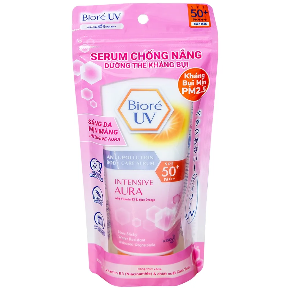 Hình ảnh Serum chống nắng dưỡng thể kháng bụi Bioré UV SPF50+ PA+++ Kao (150ml) 