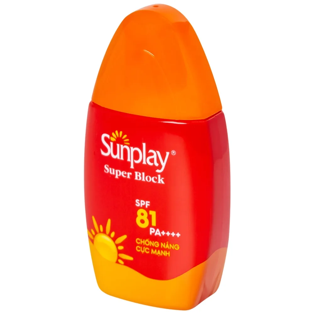 Hình ảnh Sữa chống nắng cho mặt và toàn thân Sunplay Super Block SPF 81 PA++++ không gây khô da (30g)