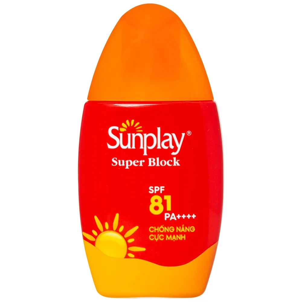 Hình ảnh Sữa chống nắng cho mặt và toàn thân Sunplay Super Block SPF 81 PA++++ không gây khô da (30g)