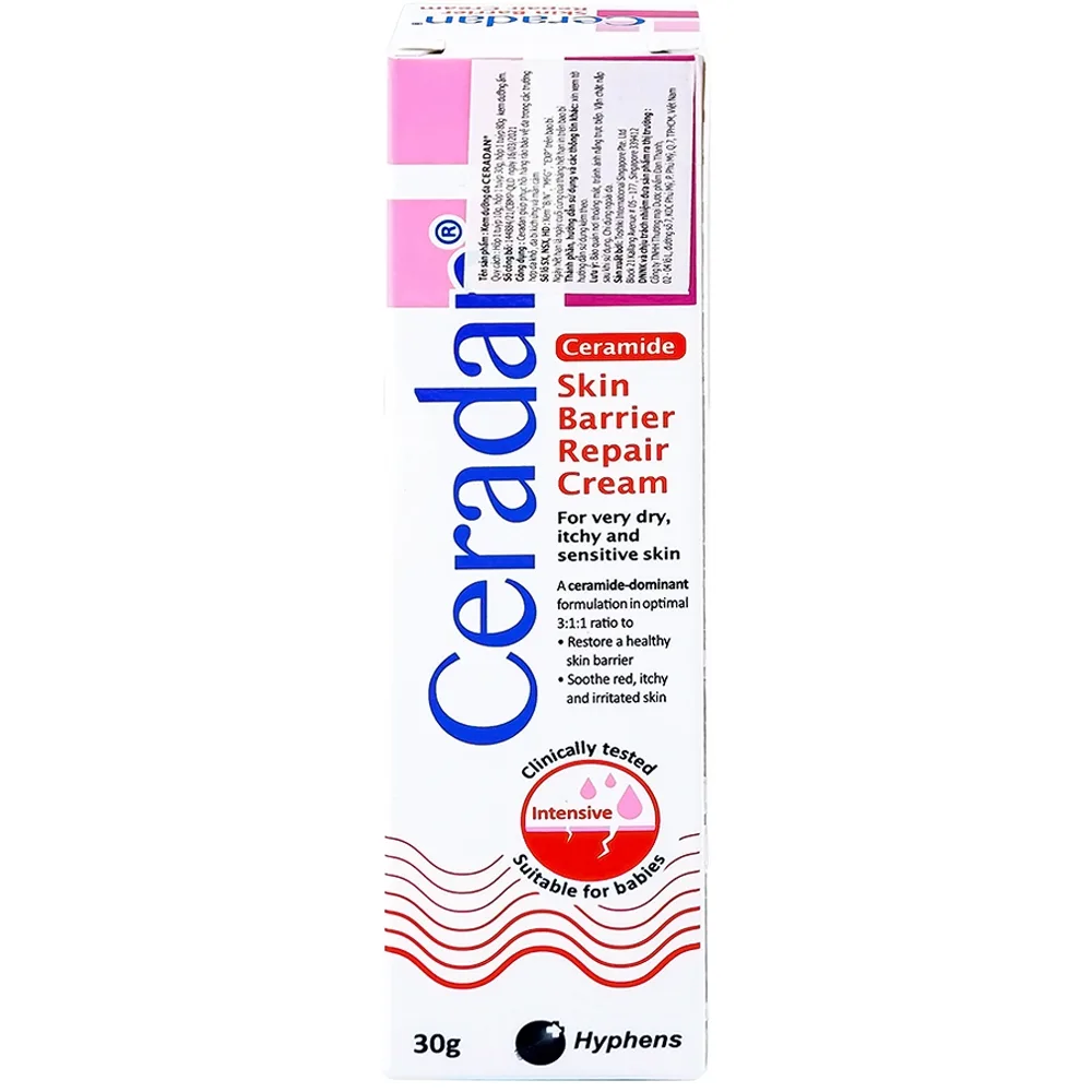 Hình ảnh Kem phục hồi da Ceradan Ceramide Skin Barrier Repair Cream dành cho da khô, kích ứng và nhạy cảm (30g)
