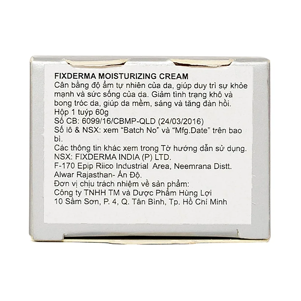Hình ảnh Kem Fixderma Moisturizing Cream cân bằng độ ẩm cho da, giảm khô và bong tróc da (60g)