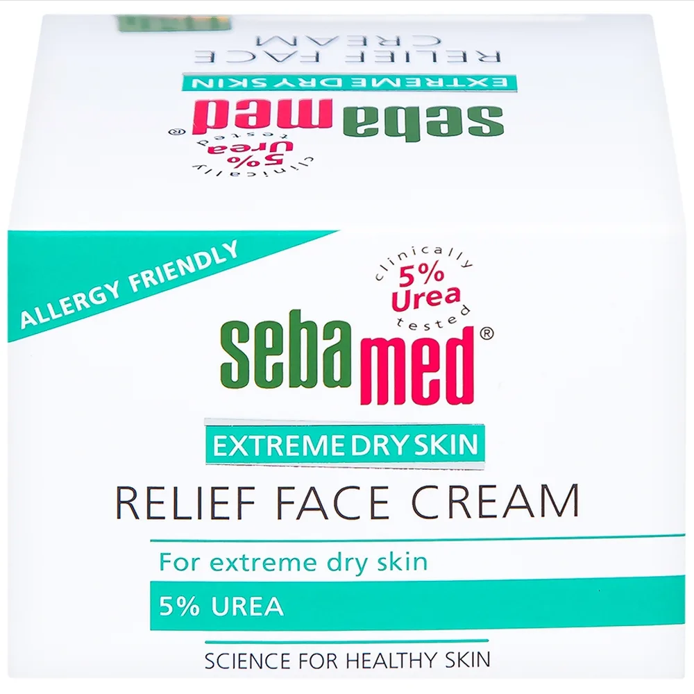 Hình ảnh Kem Sebamed Extreme Dry Skin Relief Face Cream 5% dưỡng ẩm, làm dịu, phục hồi da khô, viêm da cơ địa (50ml)