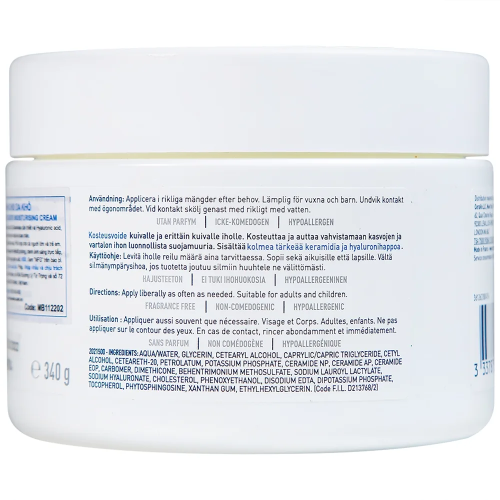 Hình ảnh Kem dưỡng ẩm dành cho da khô Cerave Developed With Dermatologists Moisturising Cream 340g