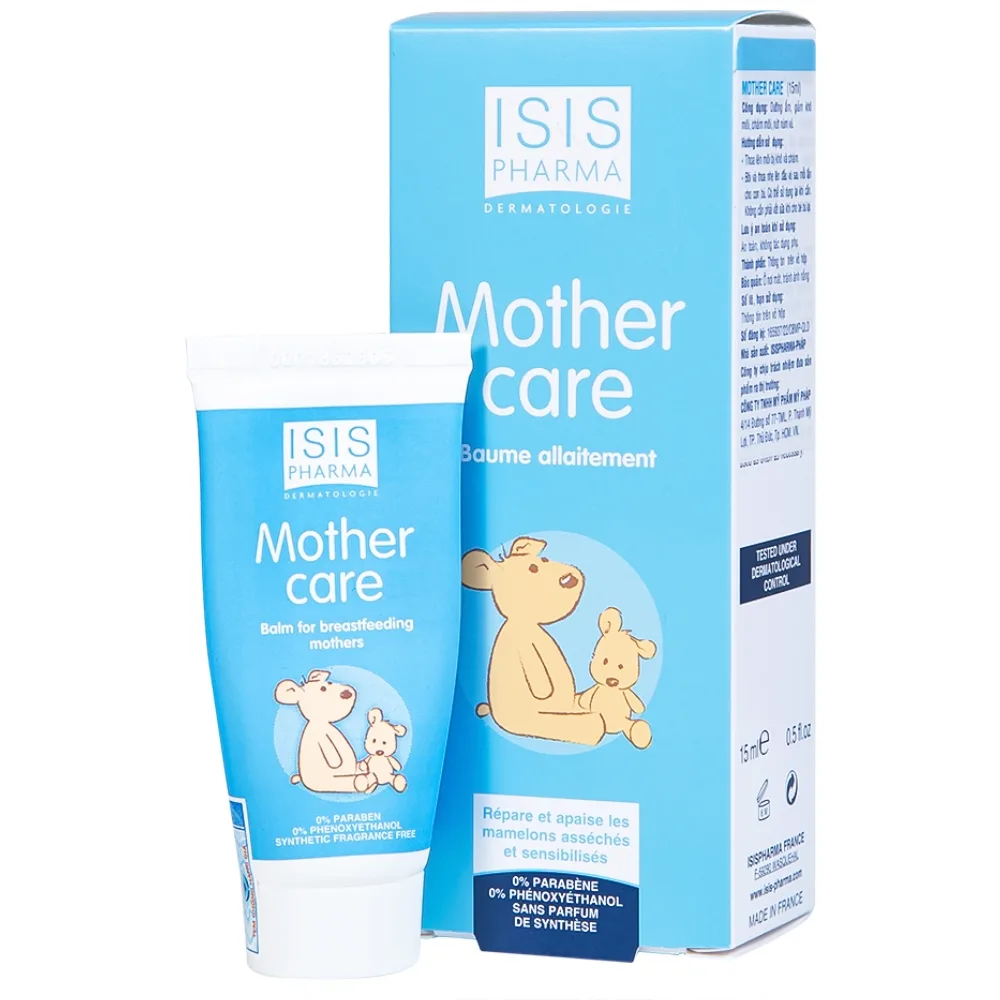Hình ảnh Kem Isis Pharma Mothercare dưỡng ẩm, giảm khô môi, chàm môi, nứt núm vú (15ml)